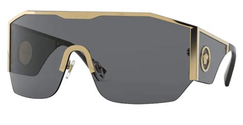 versace ve2220 gold|Versace VE2220 100287 Gold VE2220 Visor Shield Sunglasses .